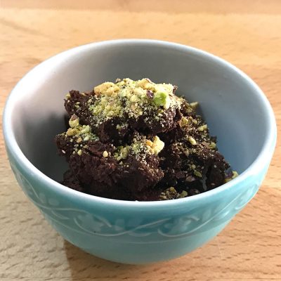 Avocado and Pistachio Chocolate Mousse