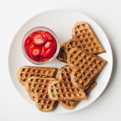 Banana Oat Waffles