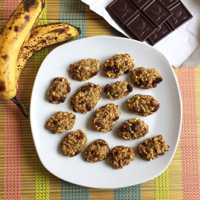 Banana Oatmeal Snack Cookies