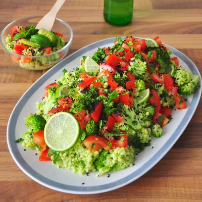 Broccoli and Barley Pesto Salad