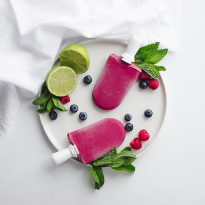 Beet and Berry Ice Pops