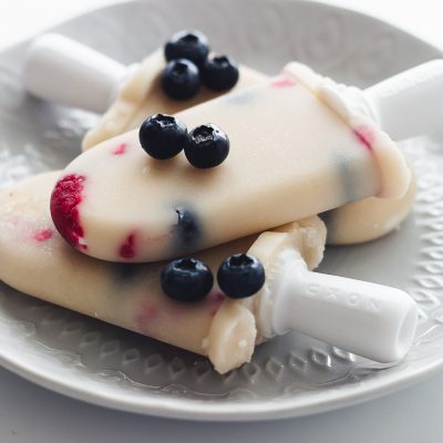 Berry Horchata Ice Pops