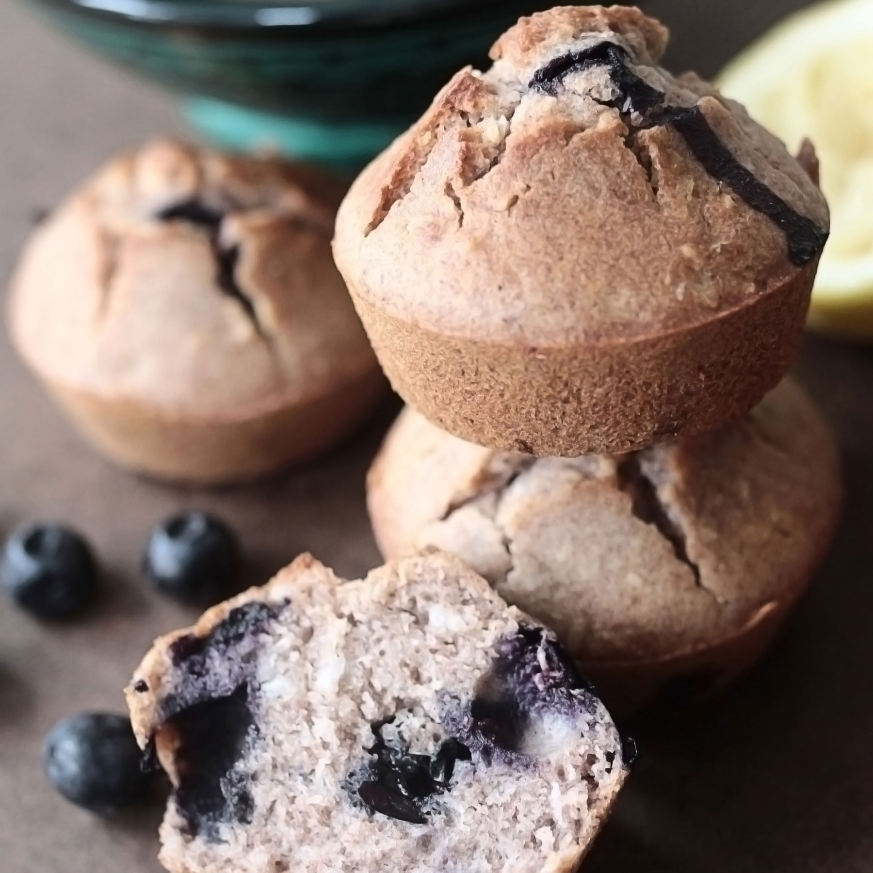 Buckwheat Blueberry and Coconut Muffins Vegan Meal Plans Veahero