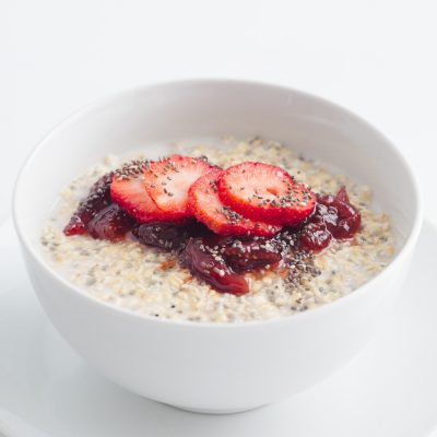 Chia and Strawberry Overnight Oats