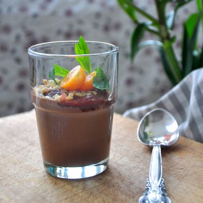Chocolate Mousse with Figs