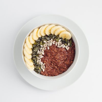 Chocolate and Banana Overnight Oats