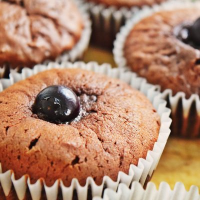 Chocolate Blueberry Muffins