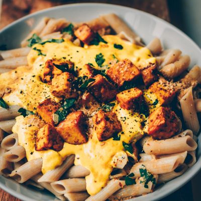 Pasta in Golden Tahini Sauce