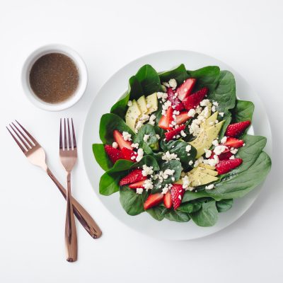 Strawberry and Avocado Leaf Salad