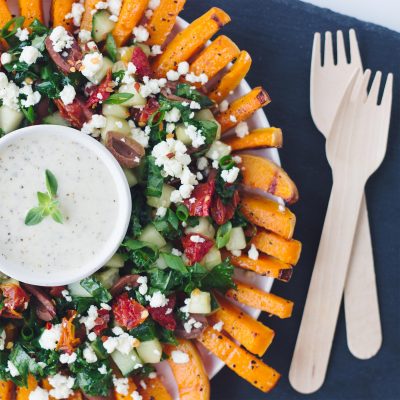 Mediterranean Loaded Butternut Fries