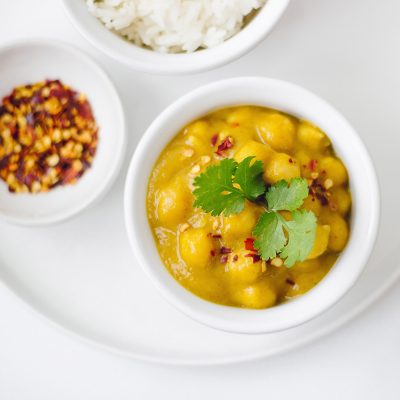 Mild Mango Chickpea Curry