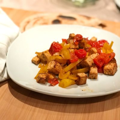 Pan Fried Tofu and Vegetables