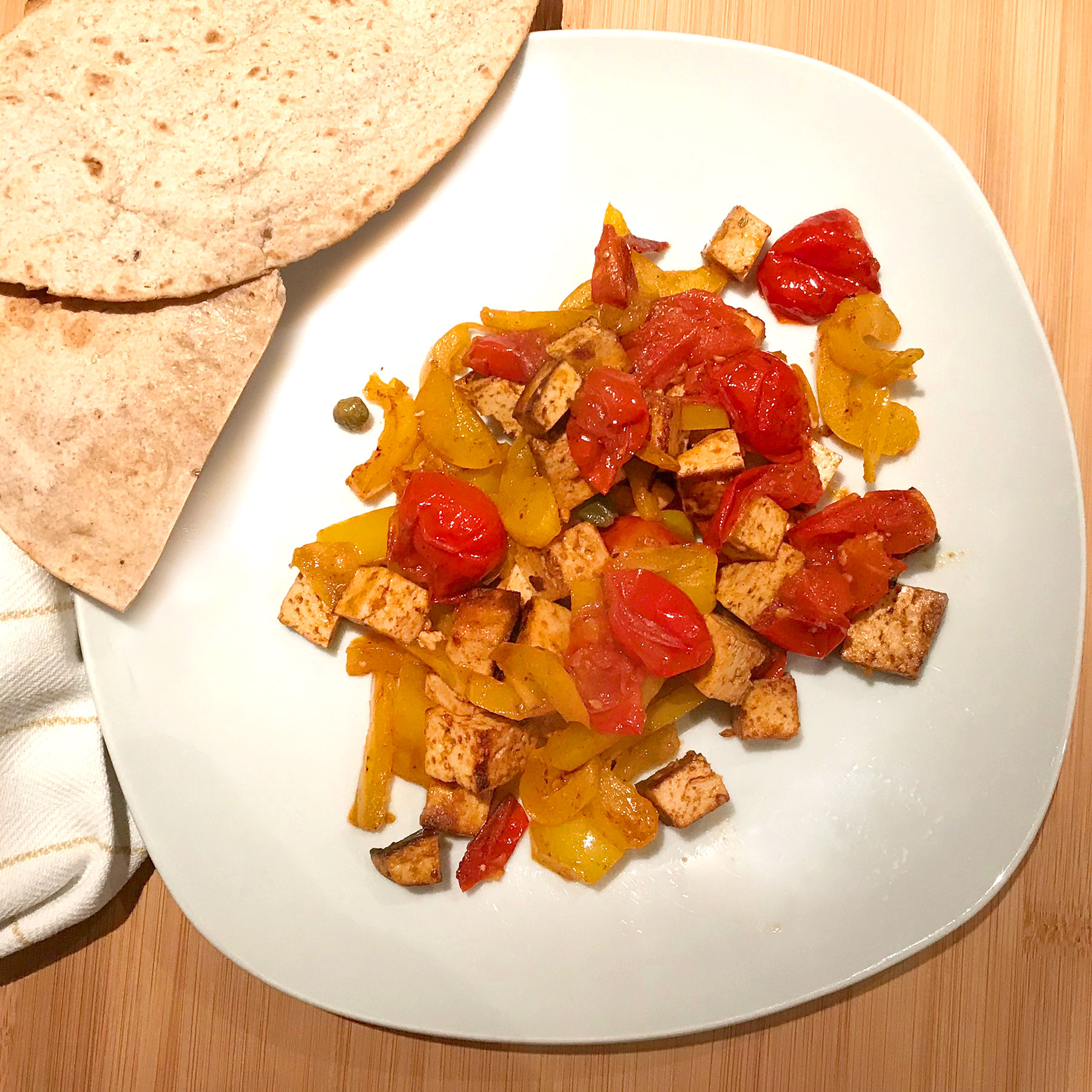 Pan Fried Tofu and Vegetables | Free 7 Day Vegan Meal Plan | Veahero