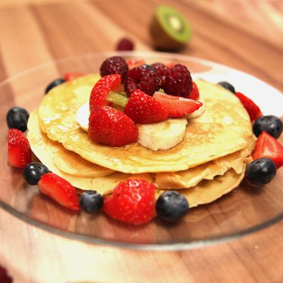 Pancakes with Seasonal Fruit