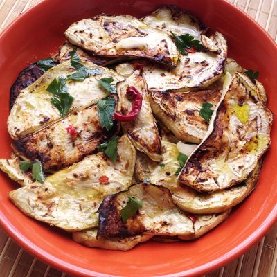 Spicy Grilled Aubergine