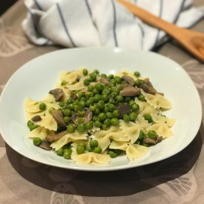 Pea and Mushroom Pasta