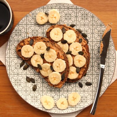 Peanut Butter and Banana Toast