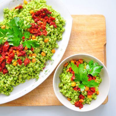 Pesto Bulgur Salad