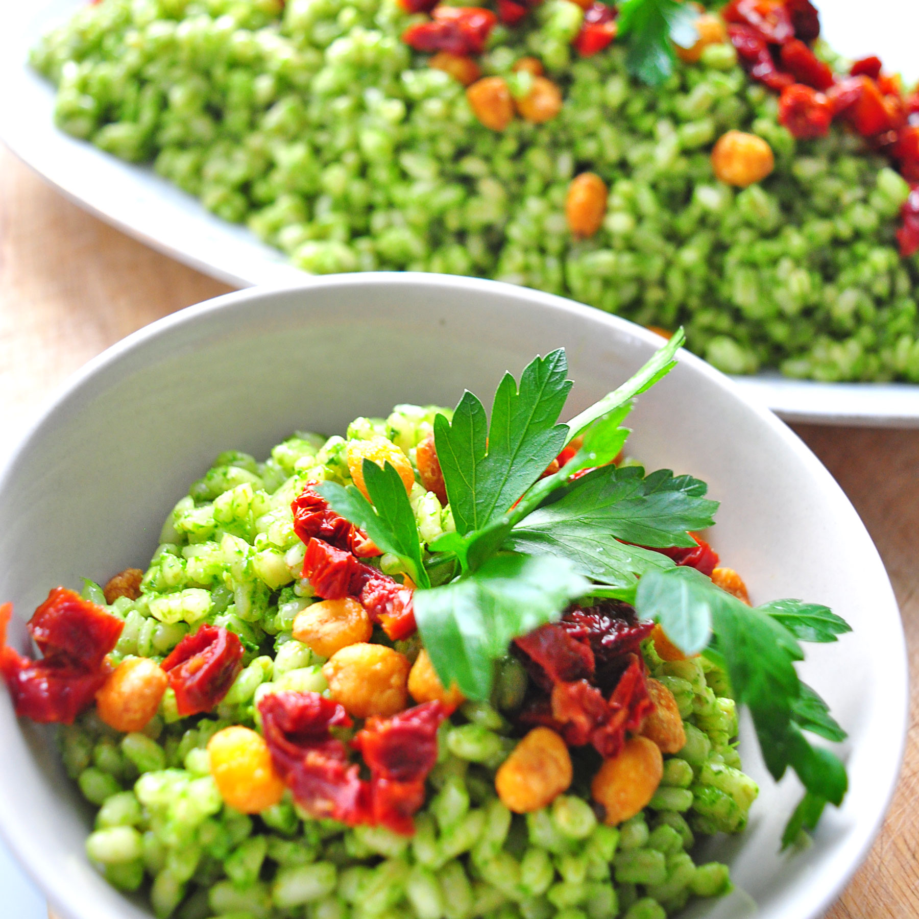 Pesto Bulgur Salad Free 7 Day Vegan Meal Plan Veahero