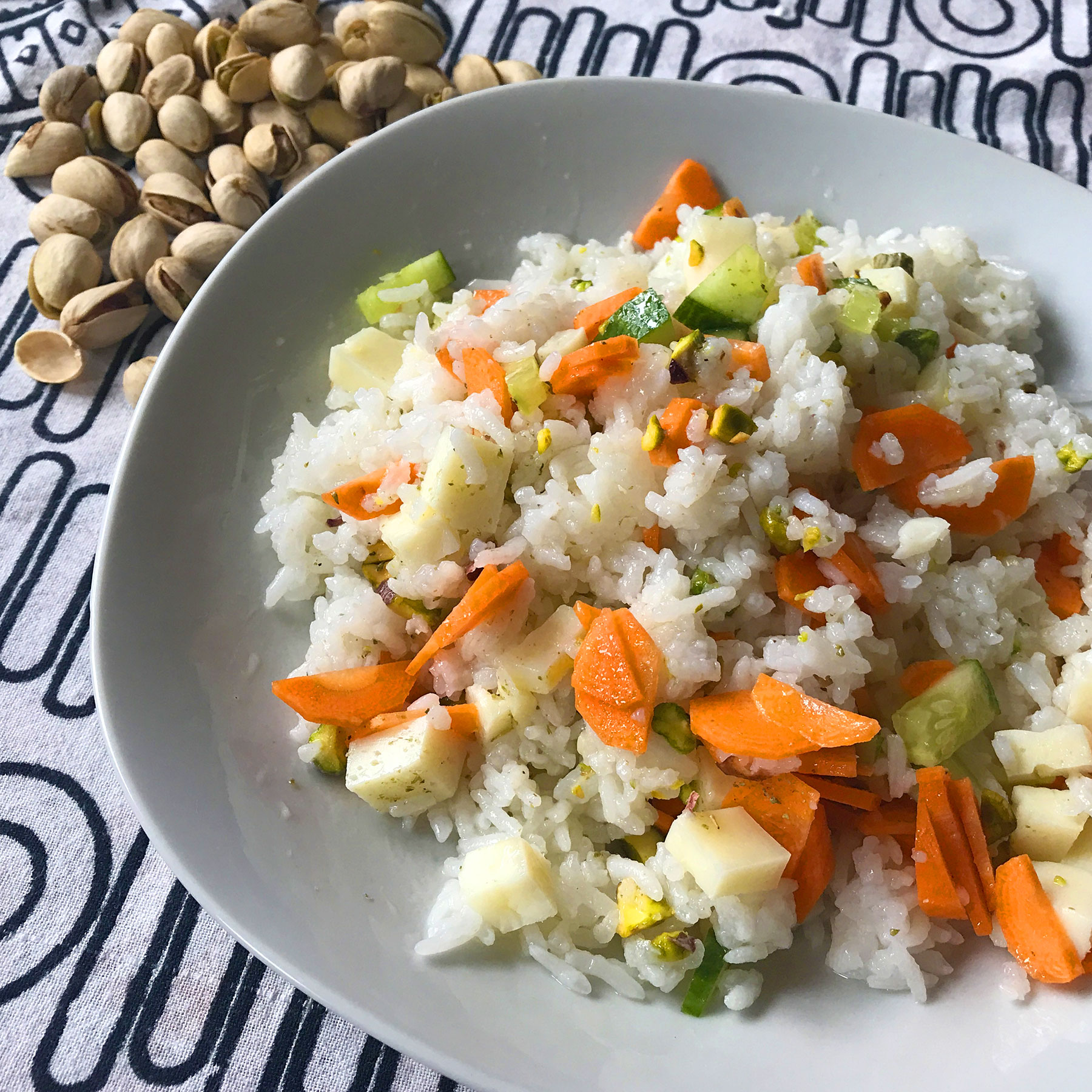 Provolone Basmati Rice Salad Veahero