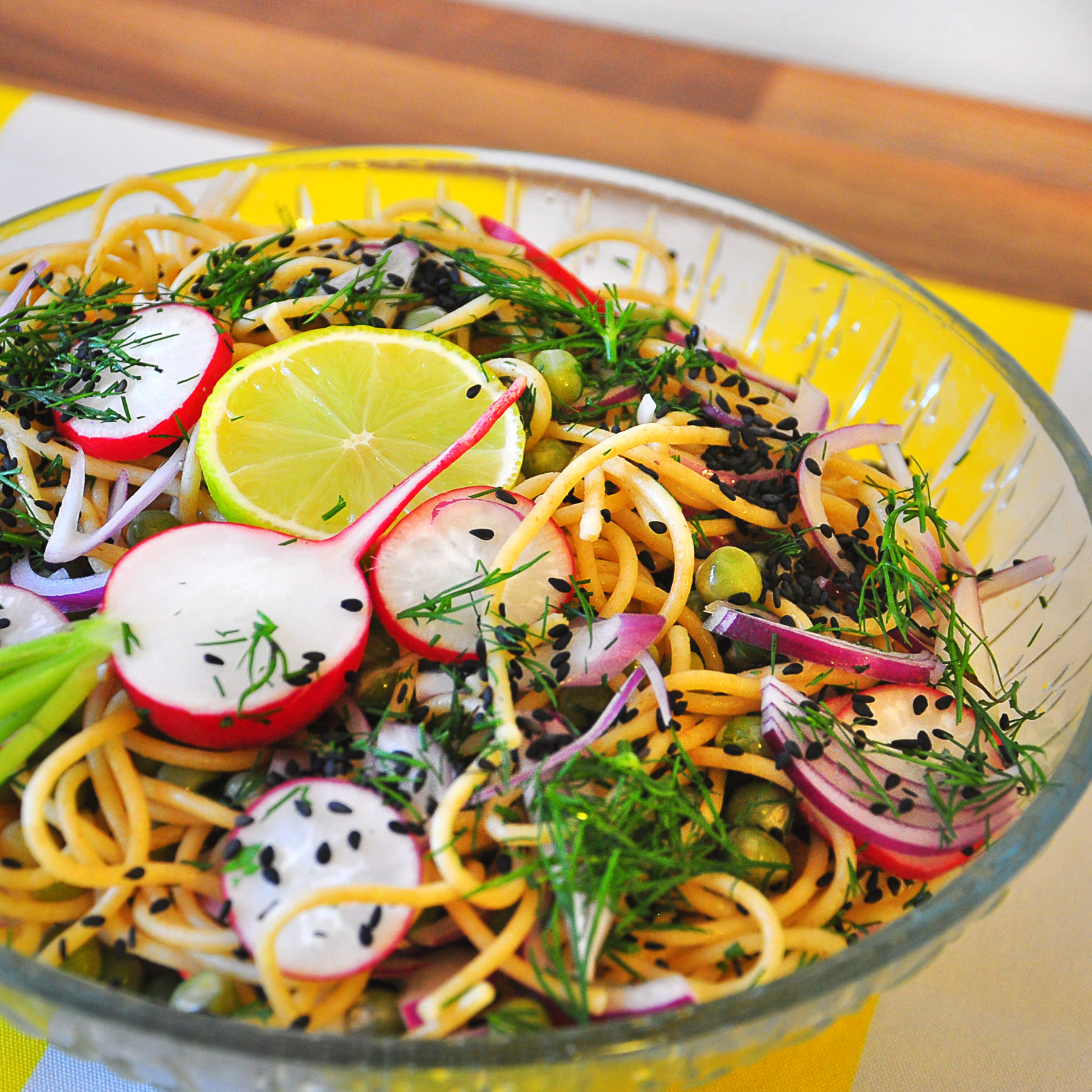 Radish Spaghetti Salad Free Vegan Meal Planner Veahero