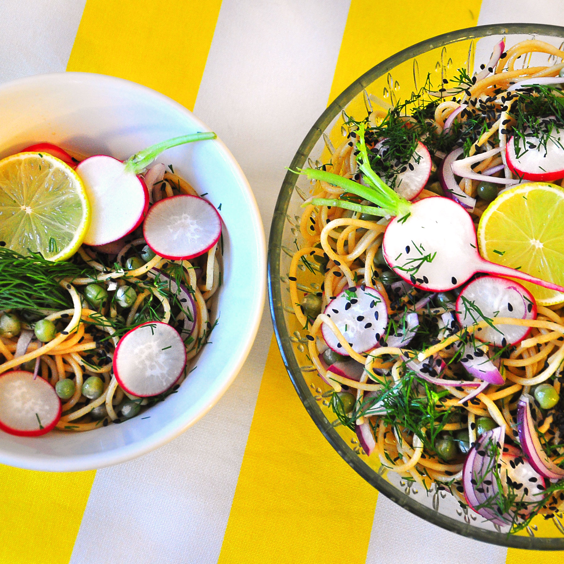Radish Spaghetti Salad Free Vegan Meal Planner Veahero