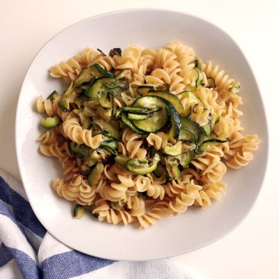 Red Lentil Fusilli with Courgette
