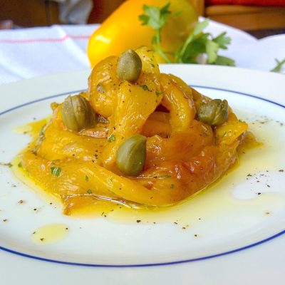 Roasted Bell Peppers with Capers