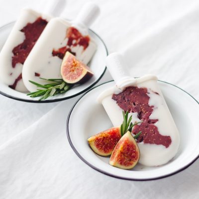 Roasted Fig and Coconut Ice Pops