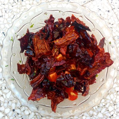 Roasted Sun Dried Peppers