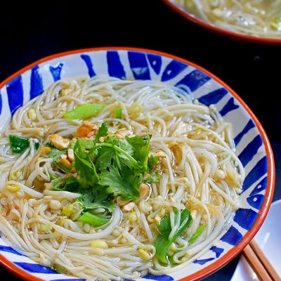 Simple Sesame Noodles in Soup