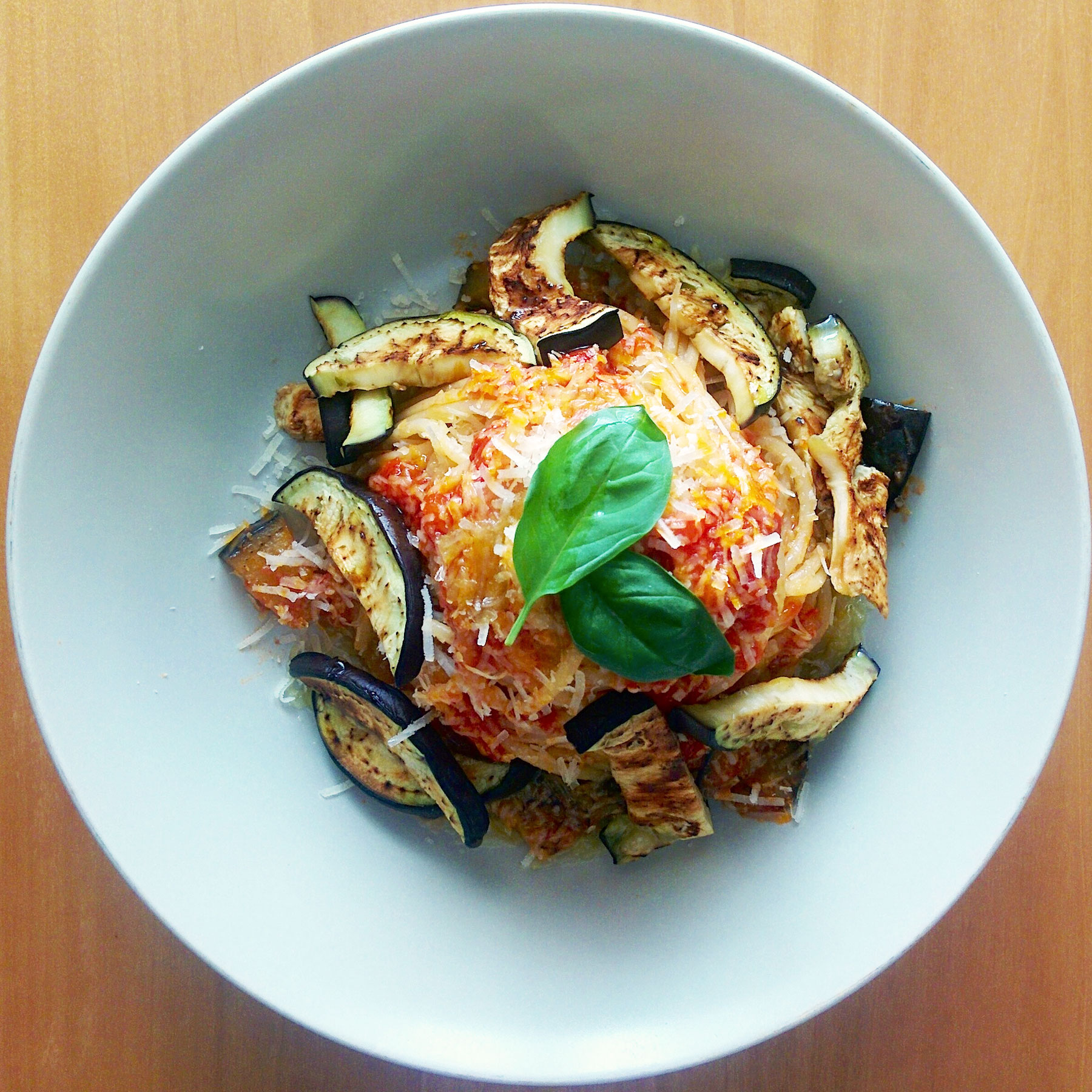 Roasted Eggplant and Tomato Spaghetti Vegan Meal Planning Veahero