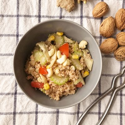 Spelt Couscous and Artichoke Salad