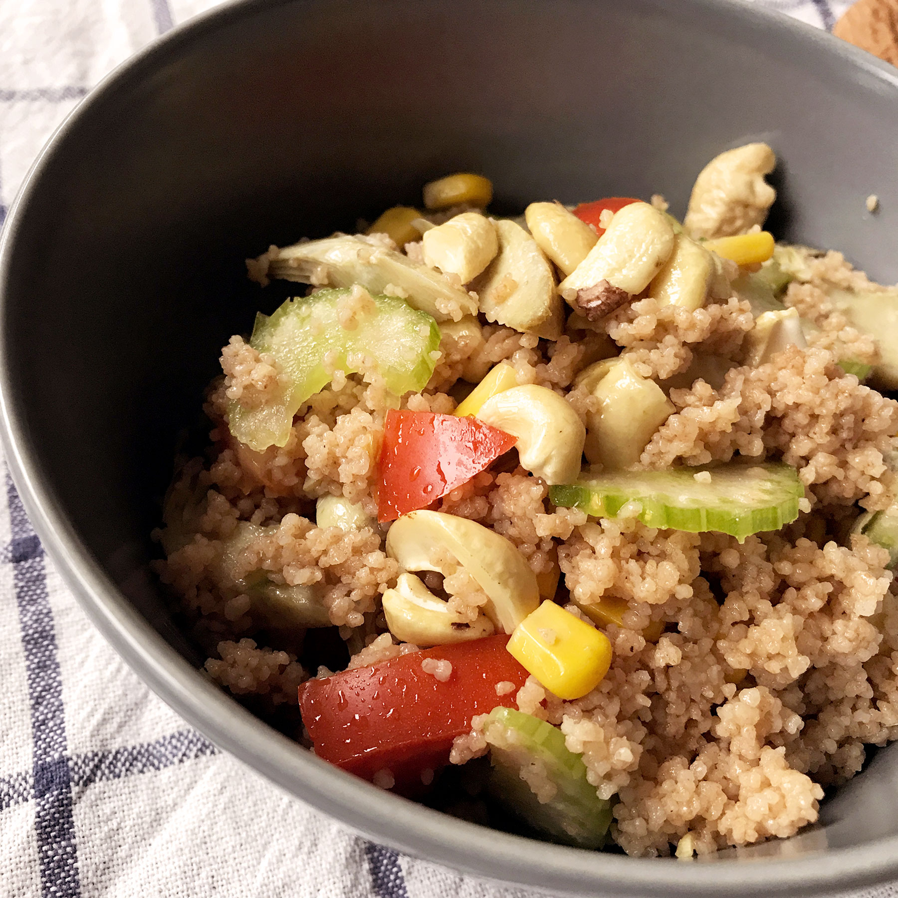 Spelt Couscous and Artichoke Salad Free Vegan Meal Planner Veahero