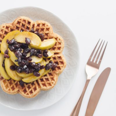 Apple and Honey Oat Waffles