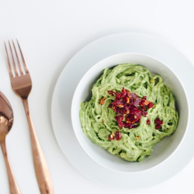 Avocado and Spinach Cauliflower Noodles