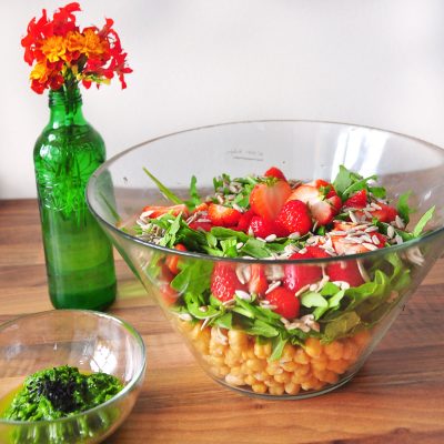 Strawberry and Chickpea Salad