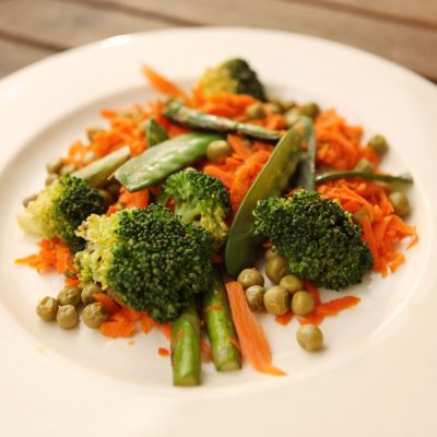 Carrot Broccoli and Pea Salad