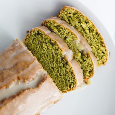 Avocado Bread with Coconut Glaze