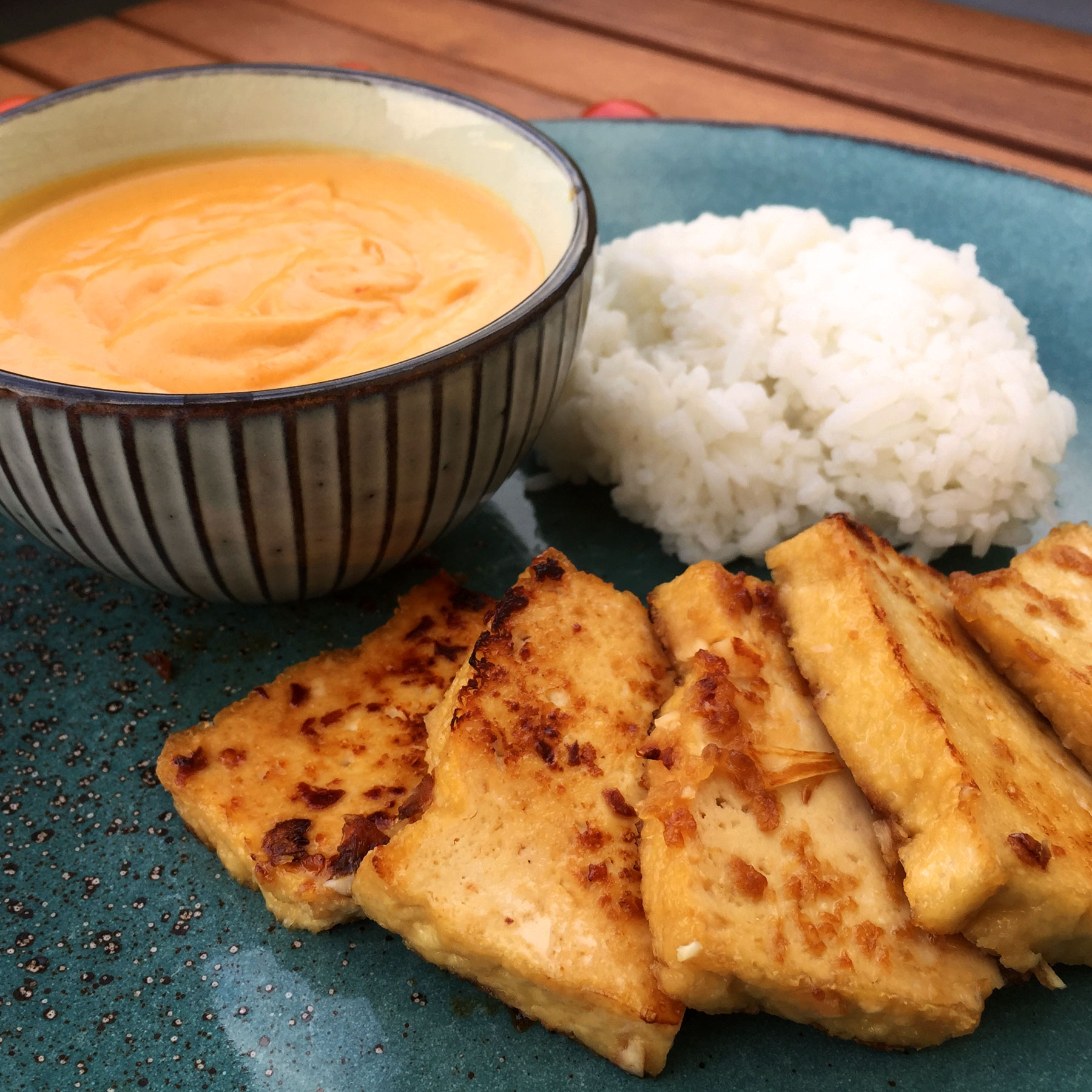 Tofu Satay with Peanut Sauce Free Vegan Meal Planner Veahero