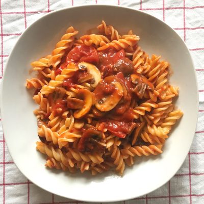 Tomato and Mushroom Pasta