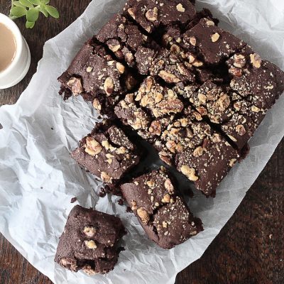 Vegan Brownies with Walnuts