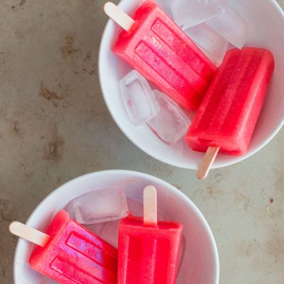 Watermelon and Strawberry Ice Lolly