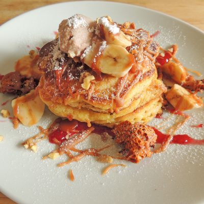 White Chocolate Cranberry Pancakes