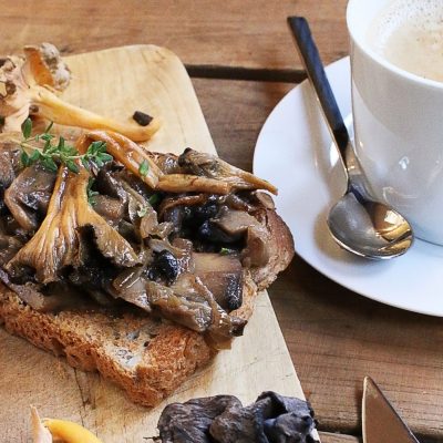 Wild Mushroom and Coconut Toast