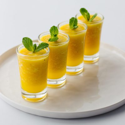 Pineapple and Ginger Smoothie Shots