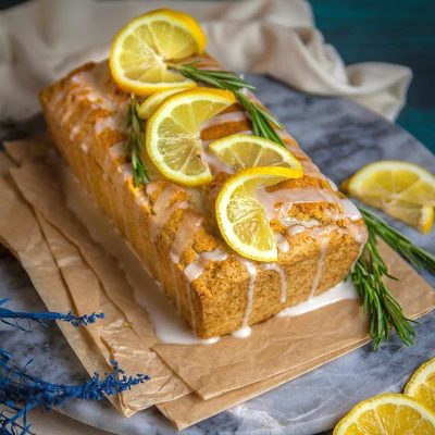 Vegan Lemon Drizzle Cake