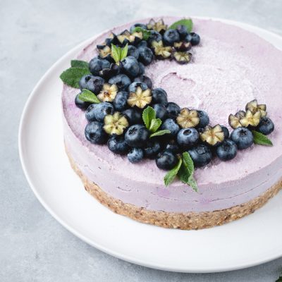 Raw Vegan Blueberry Cheesecake