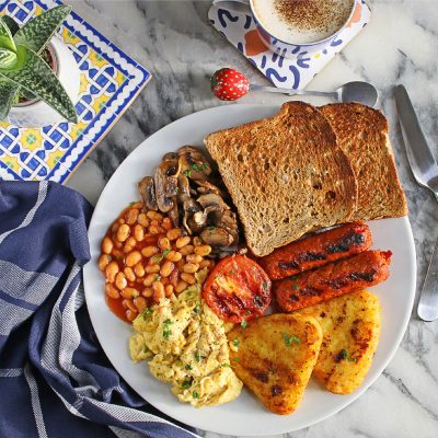 vegetarian version english breakfast