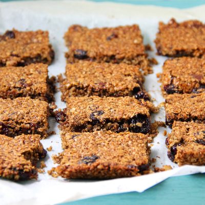 Chocolate and Cranberry Flapjack